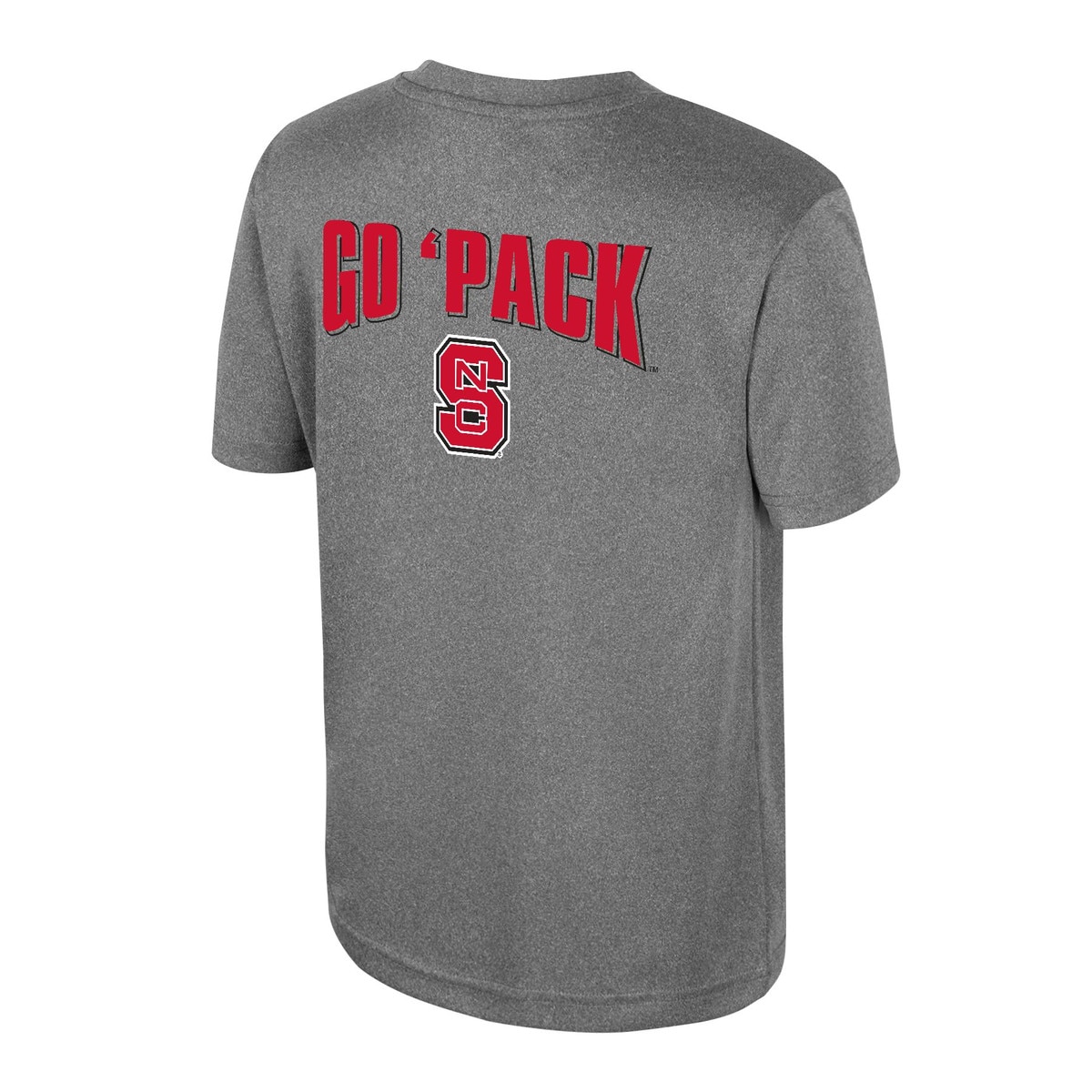 Heather Charcoal Youth Poly Tee - N